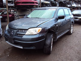2005 MITSUBISHI OUTLANDER LS, 2.4L, AUTOMATIC, 2WD, COLOR GREEN, STK 143682